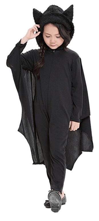 Vogvigo Halloween Vampire Bat Costume Neutral Kids Romper With Wings, Gloves