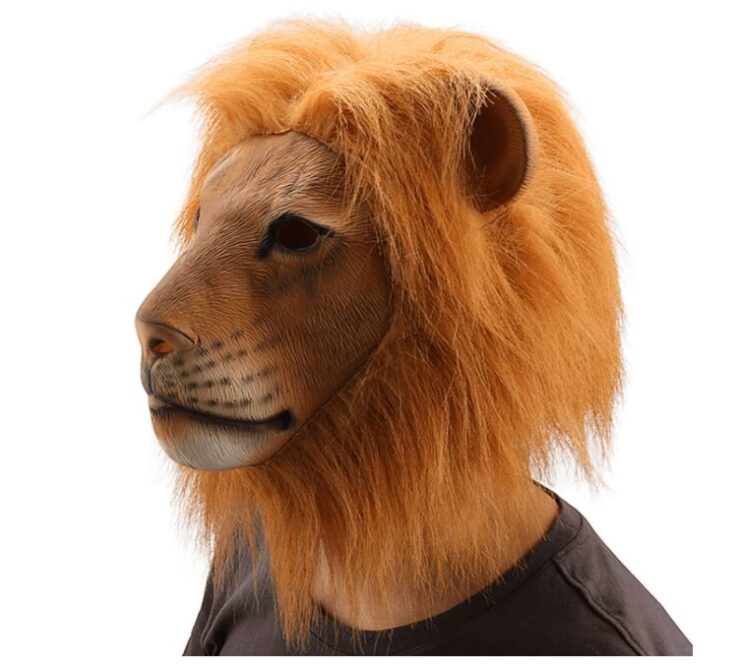 Ylovetoys Lion Latex Animal Mask Halloween Party Costume Decorations