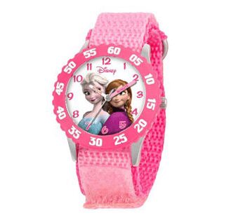 Girls Disney Frozen Pink Time Teacher Watch - XWA4486