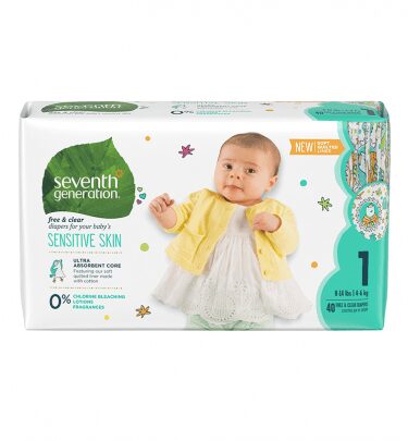 baby on a infant diaper pack