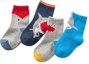 This is an image of kidsAnbaby Boys Athletic Socks Fashion Cotton Short Crew Socks