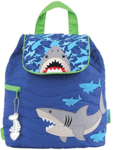 This is an image of kids Stephen Joseph Quilted Backpack, Sharks