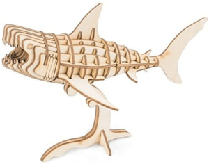 This is an image of kids Shark 3D Wooden Puzzle