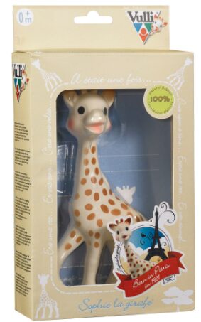 This is an image of teether toy sophie la girafe by Vulli