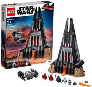 This is an image of kids star wars lego, LEGO Star Wars Darth Vader's Castle 75251 Building Kit includes TIE Fighter, Darth Vader Minifigures, Bacta Tank and more (1,060 Pieces) - (Amazon Exclusive)