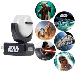 This is an image of kids star wars projection toy, Projectables LED Night Light Projector, Plug-in, Dusk-to-Dawn, Collector’s Edition, Ceiling, Wall, or Floor, Ideal for Bedroom, Nursery, 43646, Star Wars | 6-Image