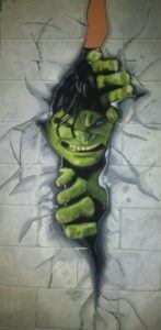 superhero Wall Decoration with hulk 