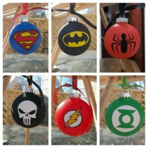 superhero ornaments 