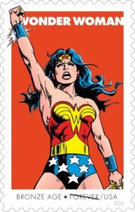 superhero wonderwoman stamp