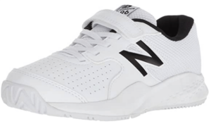 This is an image of kids tennis shoes, New Balance Kids' 696v3 Hard Court Running Shoe