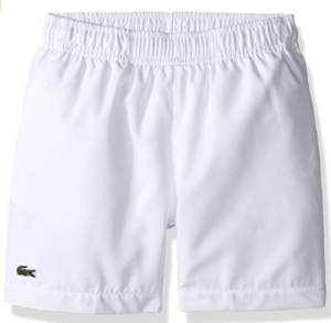 This is an image of boys tennis shorts, Lacoste Boys' Sport Tennis Shorts