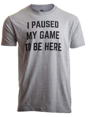 this is an image of a funny video gamer t-shirt for men and women. 