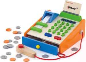 wooden toy register