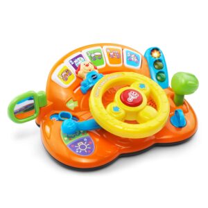 this is an image of the vtech turn and learn driver toy