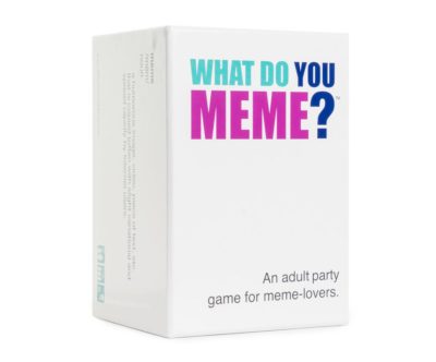 This is an image of the what do you meme family card game. 