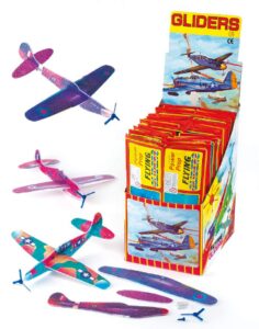Baker Ross Power Prop Flying Gliders (Pack of 6) Easy Assembly Airplane Toy Glider Planes for Kids Toys, Birthday Party, School Classroom Rewards or Carnival Prizes