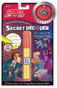 Melissa & Doug On the Go Secret Decoder Activity Book - The Case of the Runaway Ruby (Great Gift for Girls and Boys - Best for 7, 8, 9, 10, 11 Year Olds and Up)
