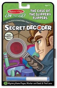 Melissa & Doug On the Go Secret Decoder - Case of the Slippery Flippers (Great Gift for Girls and Boys - Best for 7, 8, 9, 10, 11 Year Olds and Up)