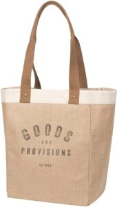 Burlap Market tote