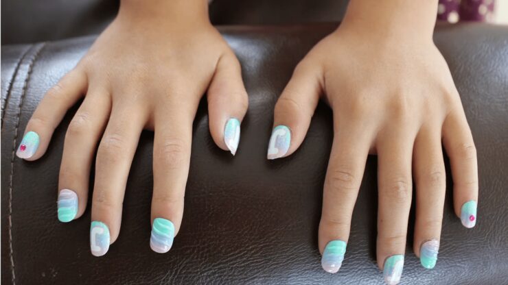 DIY Fake Nails for kids