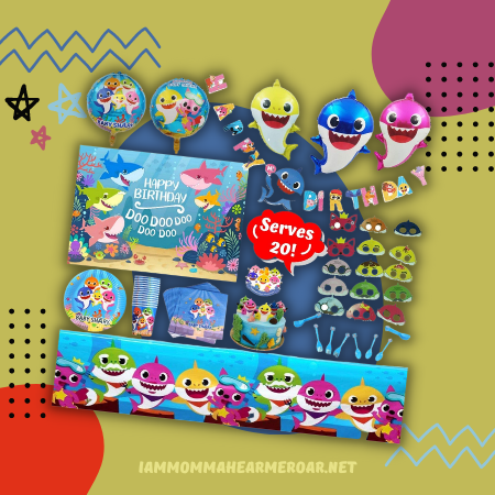 Baby Shark Birthday Party decoration kit